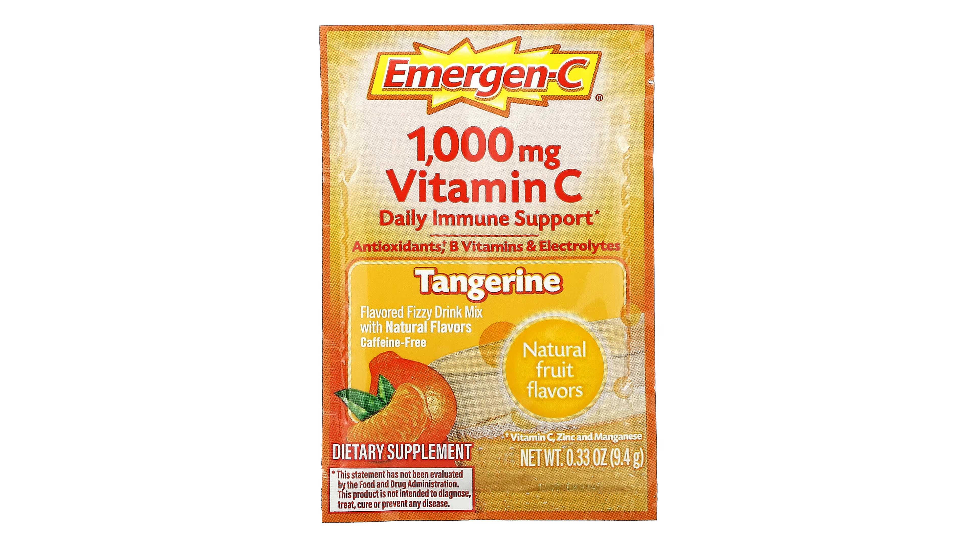 Antioxidantes + Electrolitos Emergen-c Vitamina C Y B 30 Sobres Sabor Mandarina 
