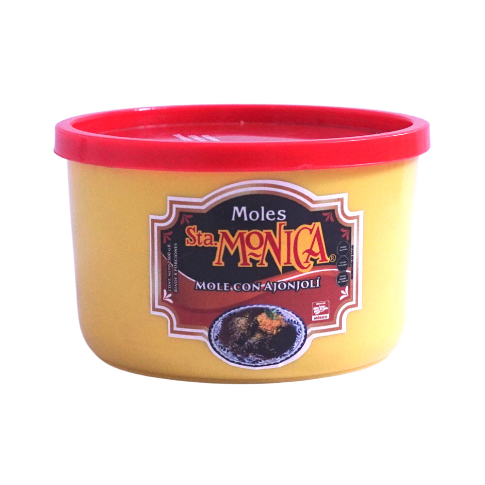 Mole Poblano Almendrado Con Ajonjolí Santa Mónica 500 gramos