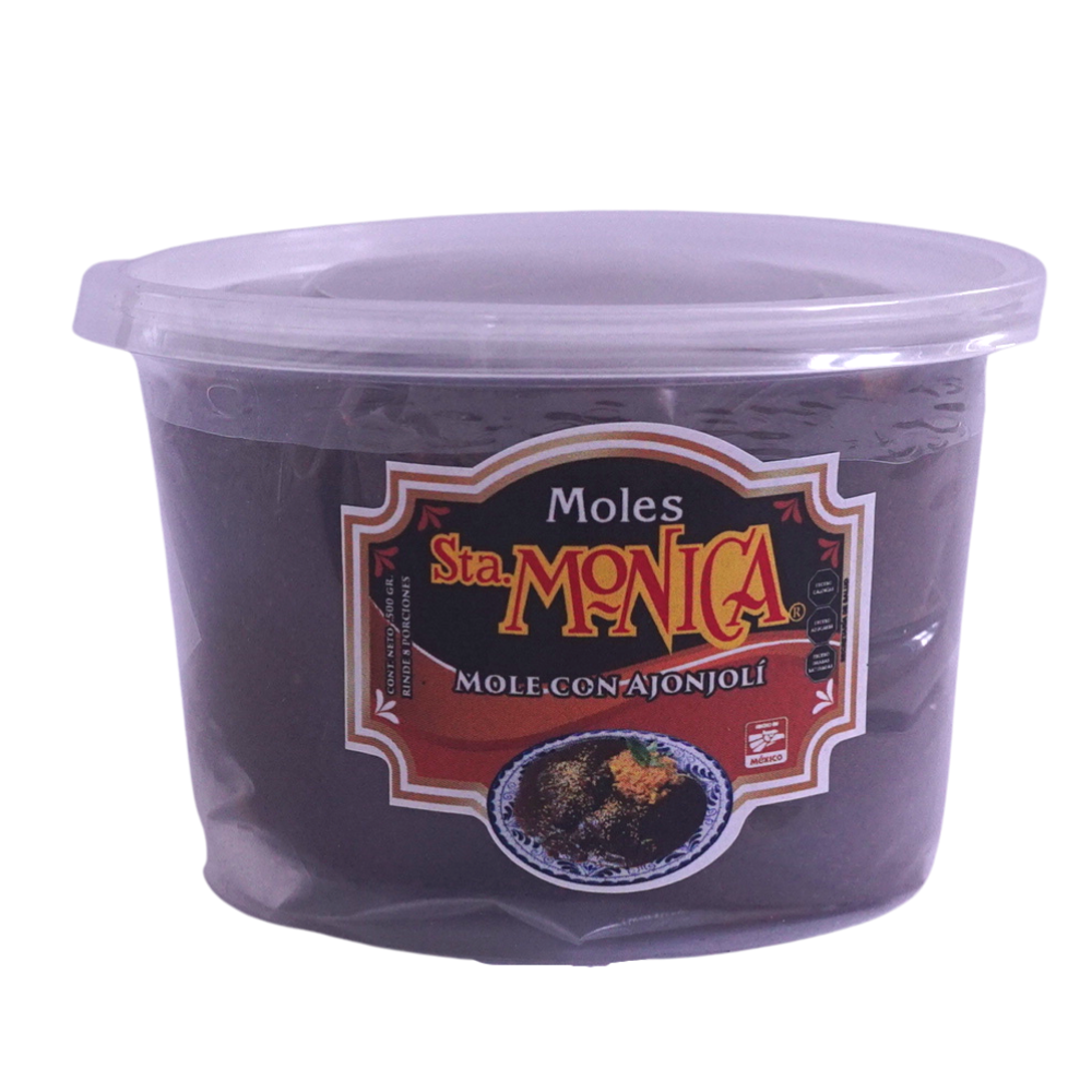 Mole Poblano Almendrado Con Ajonjolí Santa Mónica 500 gramos