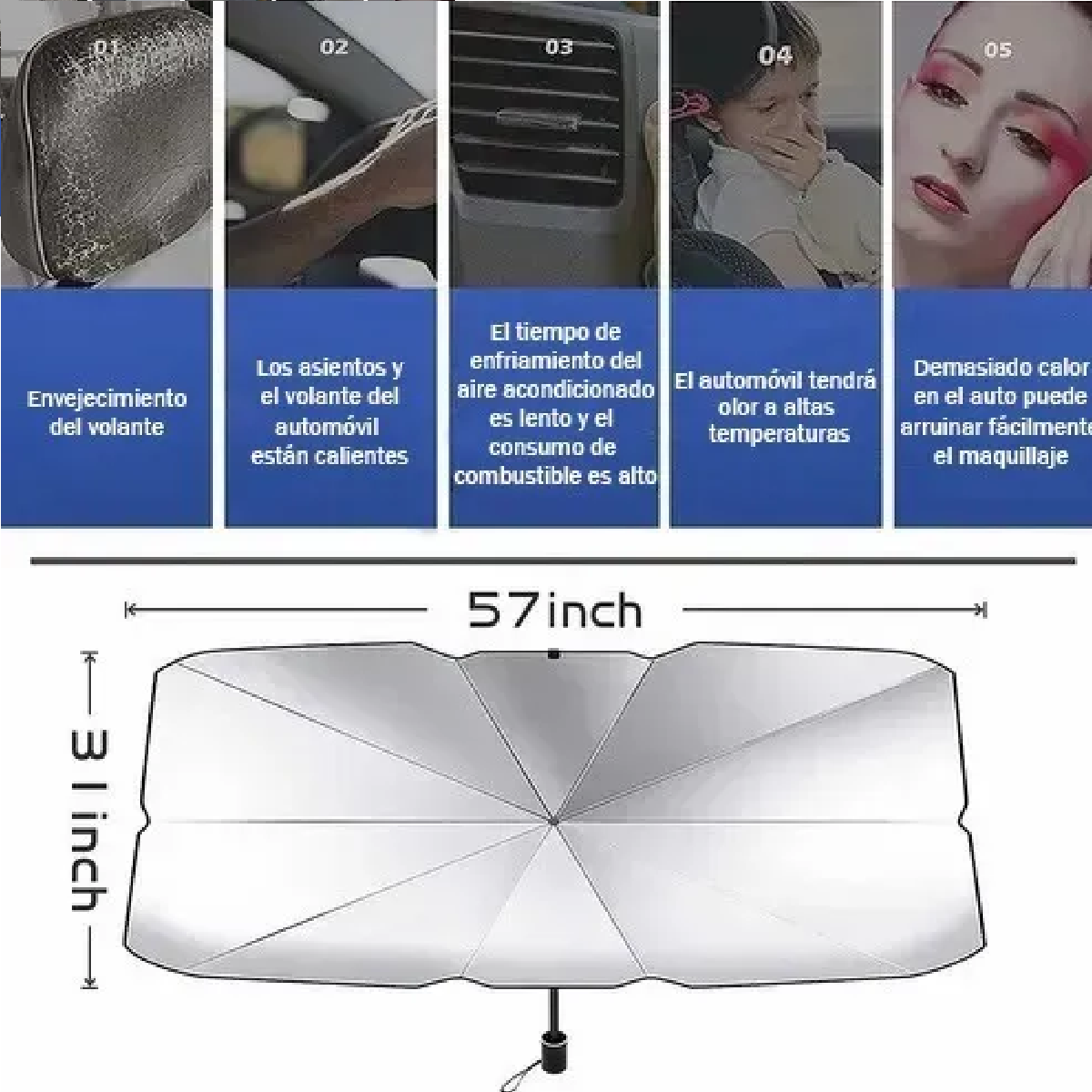 Tapasol Parabrisas Cubre Sol Para Coche Cortinas