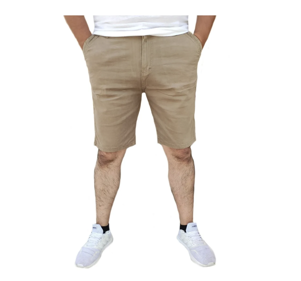 Bermuda Short de Gabardina Stretch para Hombre John Silver