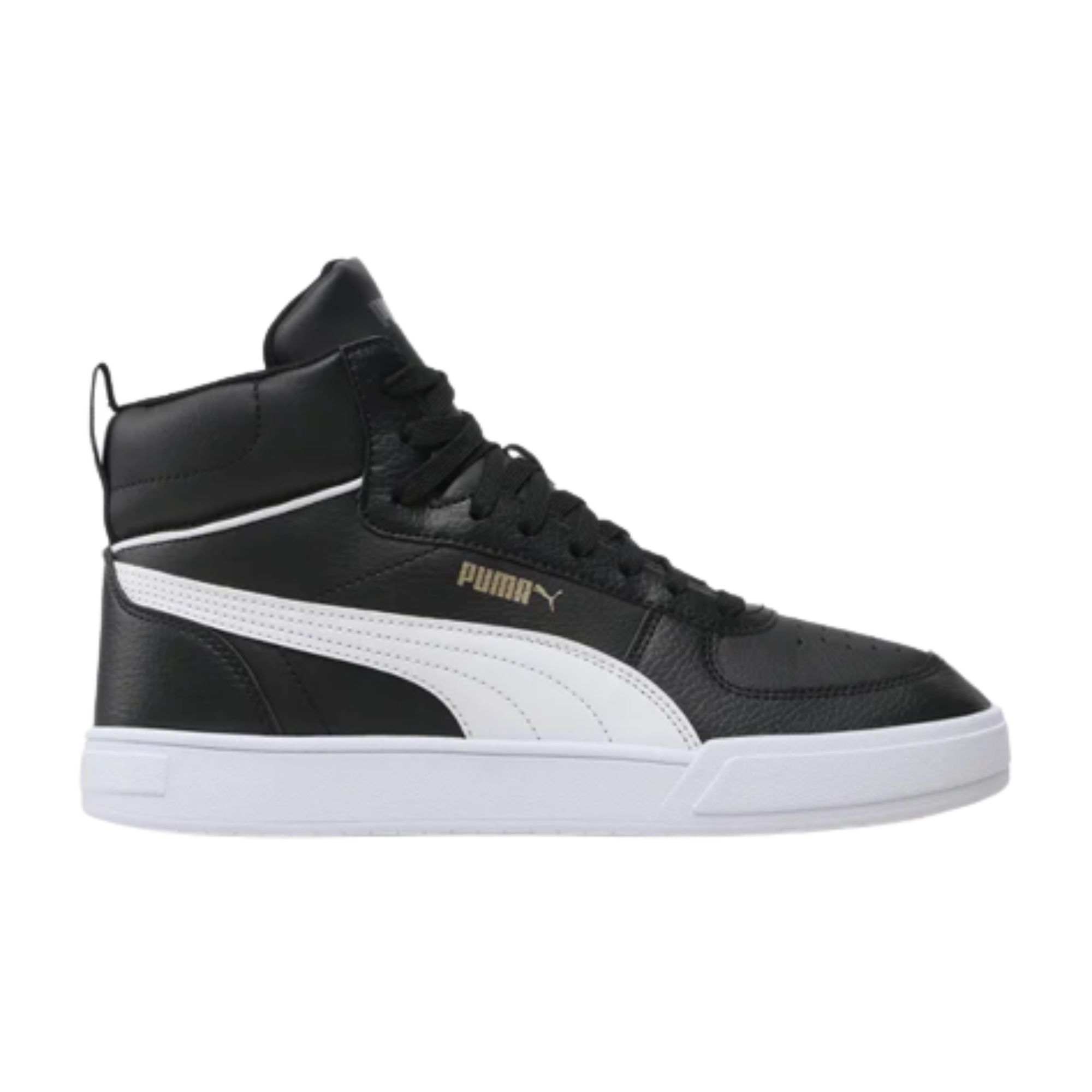 Tenis Puma Caven MID Negro con Blanco Hombre Originales 38584302