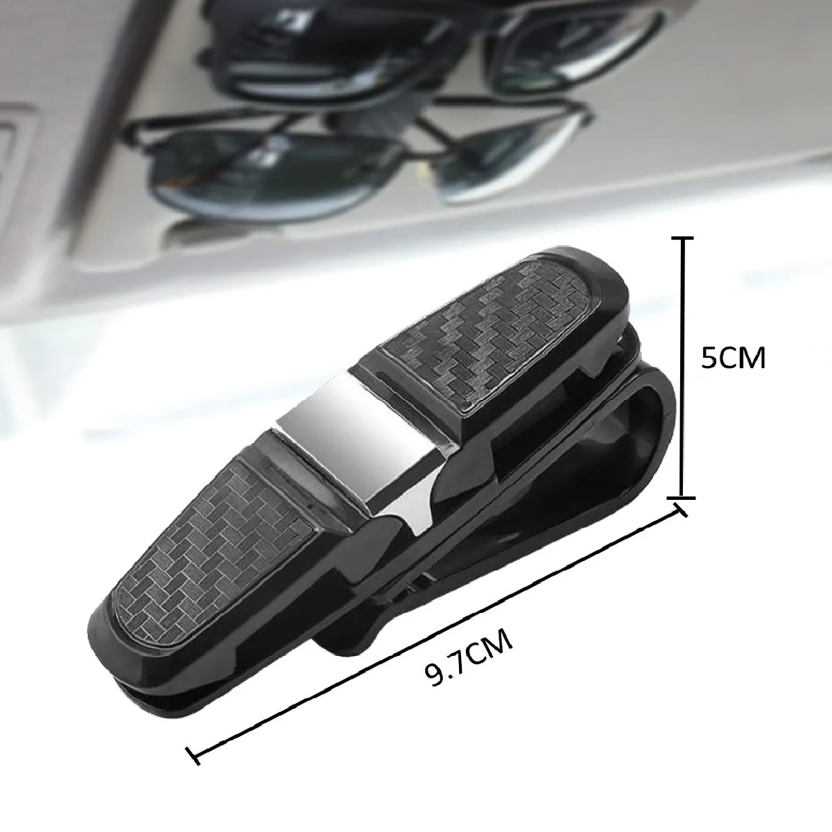 Set Clip Porta Lentes Para Visera De Automóvil