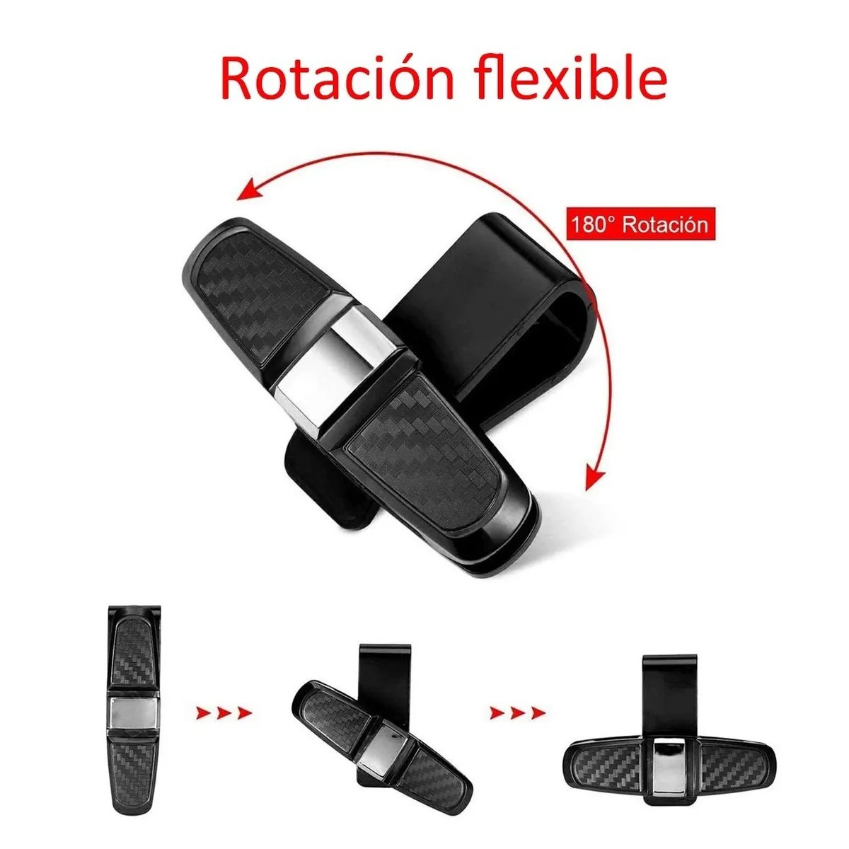 Set Clip Porta Lentes Para Visera De Automóvil