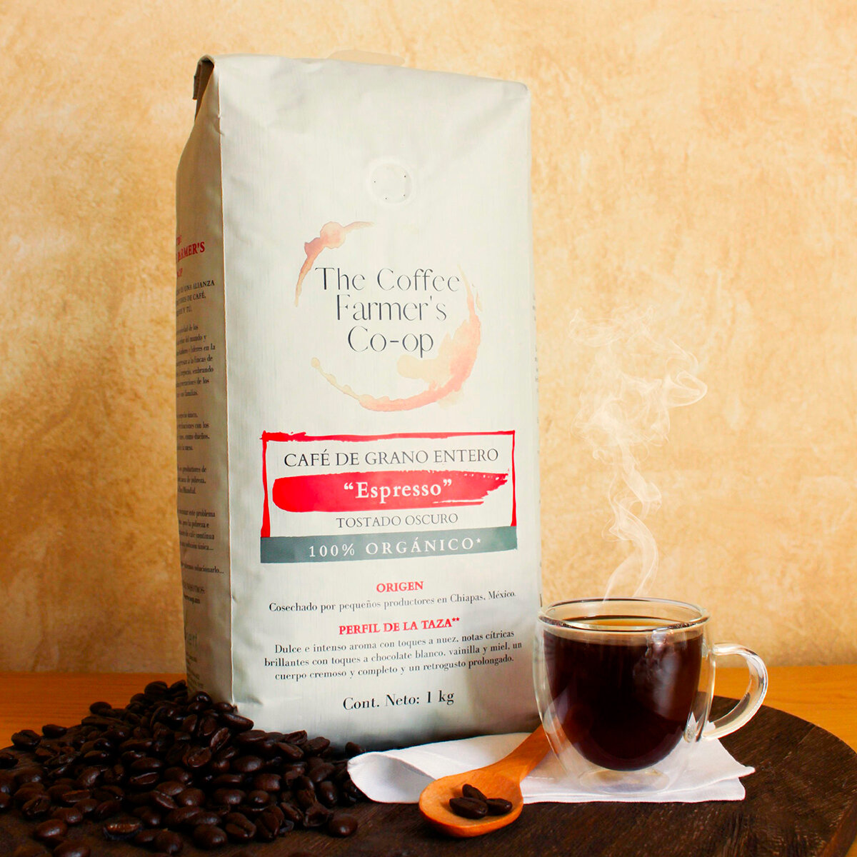 Café Tostado Espresso The Coffee Farmers Co-op 1 Kg