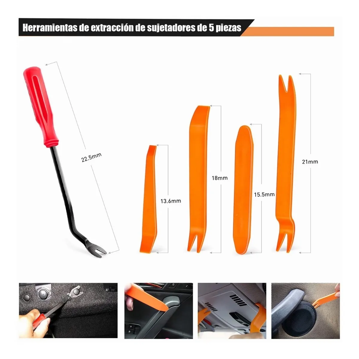 Kit De Remaches Y Clips De Plástico Para Auto 725 Piezas