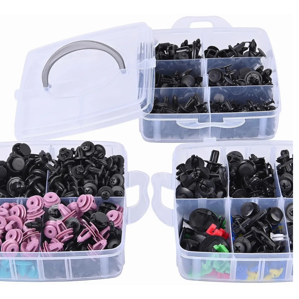 Kit De Remaches Y Clips De Plástico Para Auto 725 Piezas