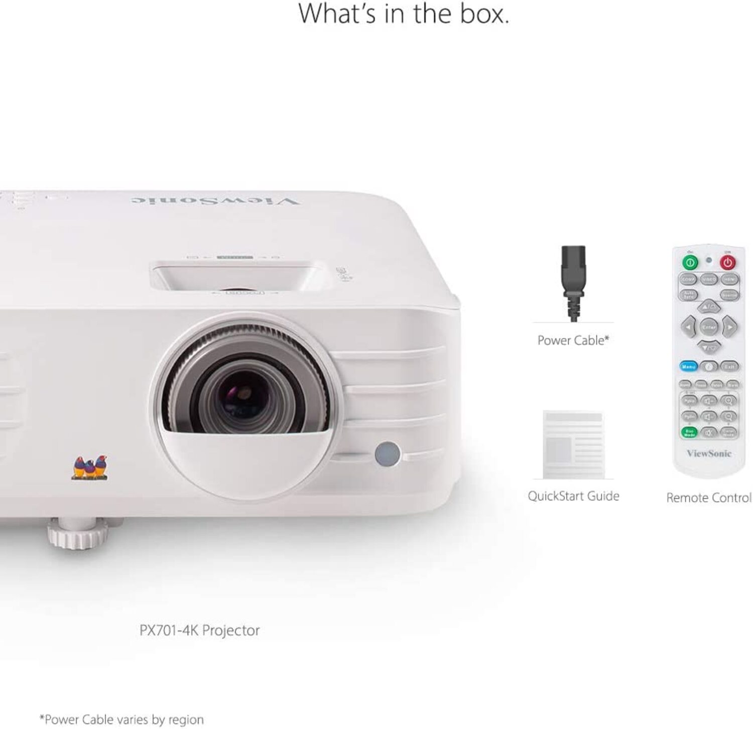 Proyector de cine en casa con HDR ViewSonic PX701 4K UHD 3200 lúmenes Netflix videoproyector 300"
