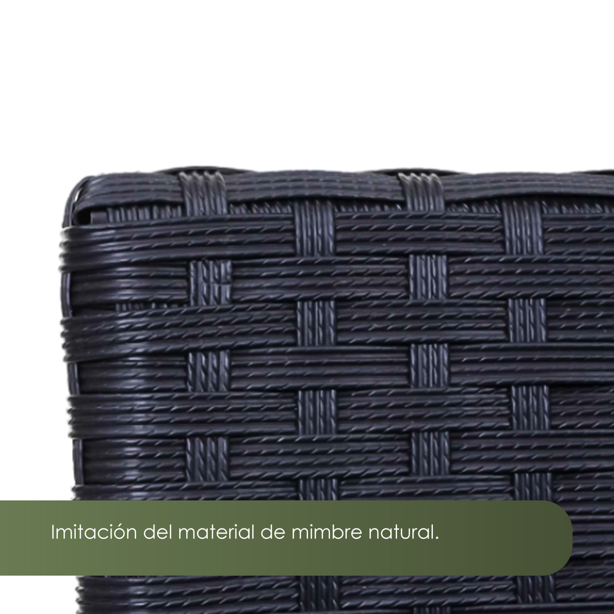 Juego de sala para jardín 3 sofas + 1 mesa mimbre sintentico y mesa de vidrio templado