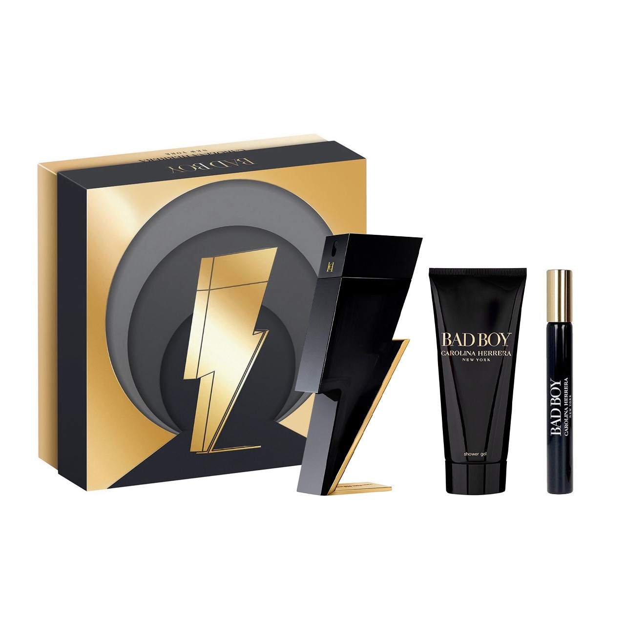 Estuche  Carolina Herrera Bad Boy  3 pzs Hombre