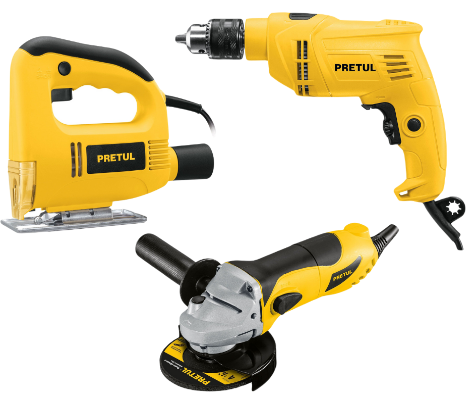 Combo de 3 herramientas alambricas Pretul