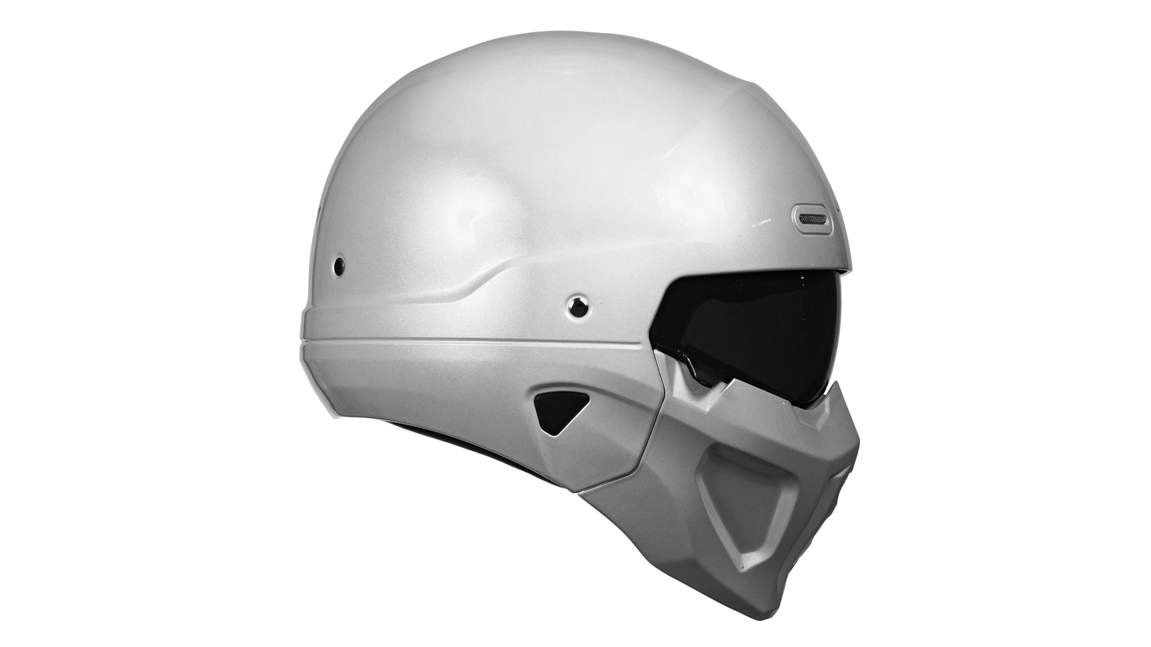 CASCO KOV SPECTRUM BLANCO BRILLANTE MODULAR PARA MOTO CERTIFICADO DOT 