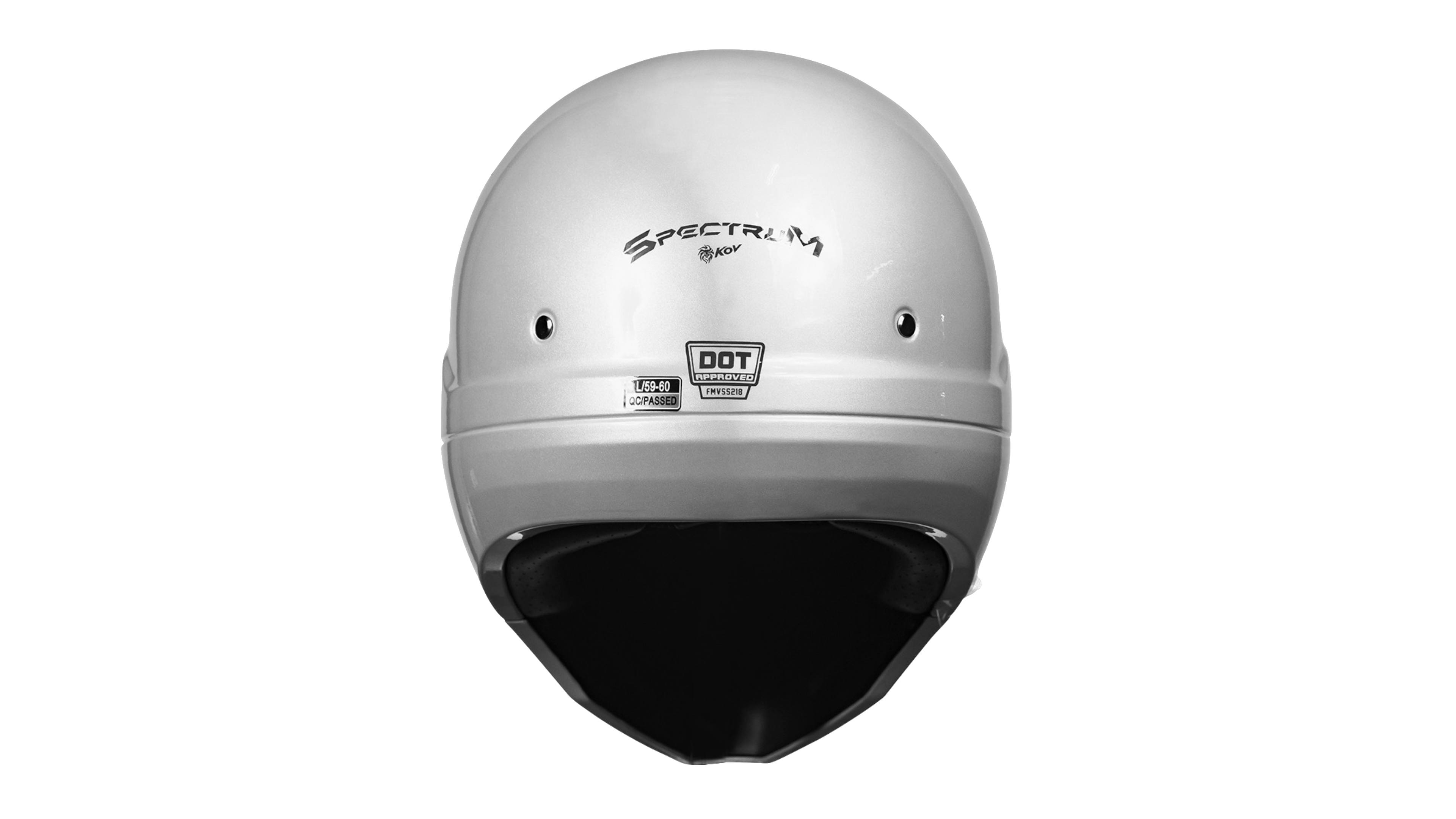 CASCO KOV SPECTRUM BLANCO BRILLANTE MODULAR PARA MOTO CERTIFICADO DOT 