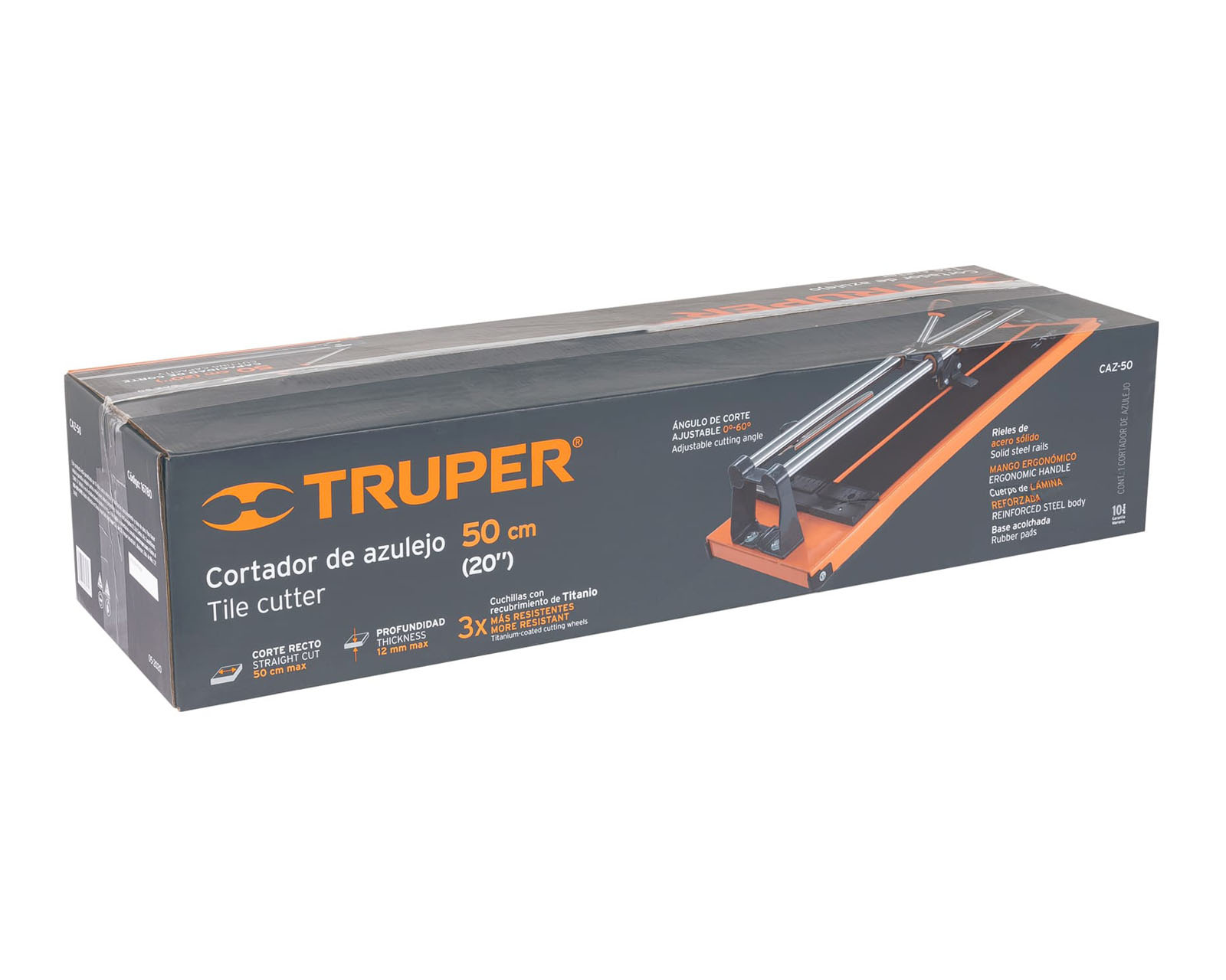 Cortador Manual de Azulejo, Corte de 20" (50 cm), CAZ-50 Truper