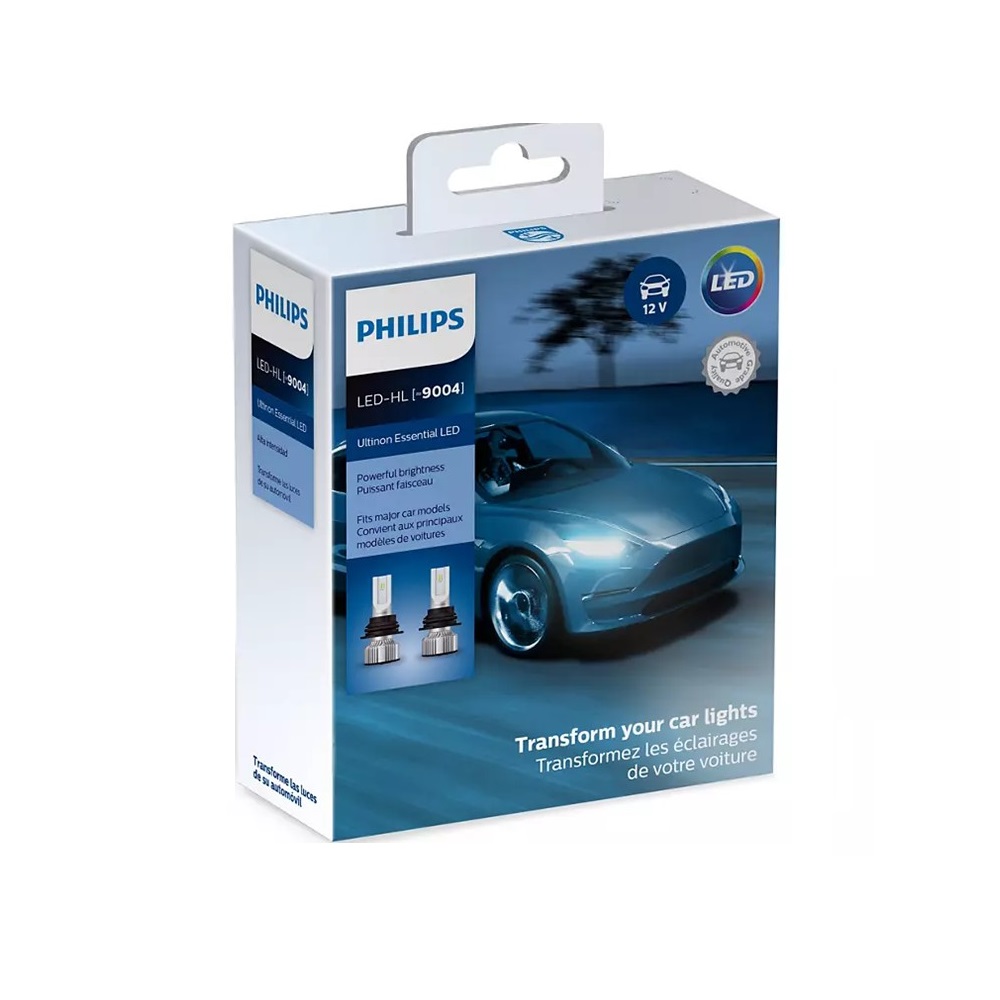      Kit Focos Led 9004 Philips 6500k Original Ultinon Essential