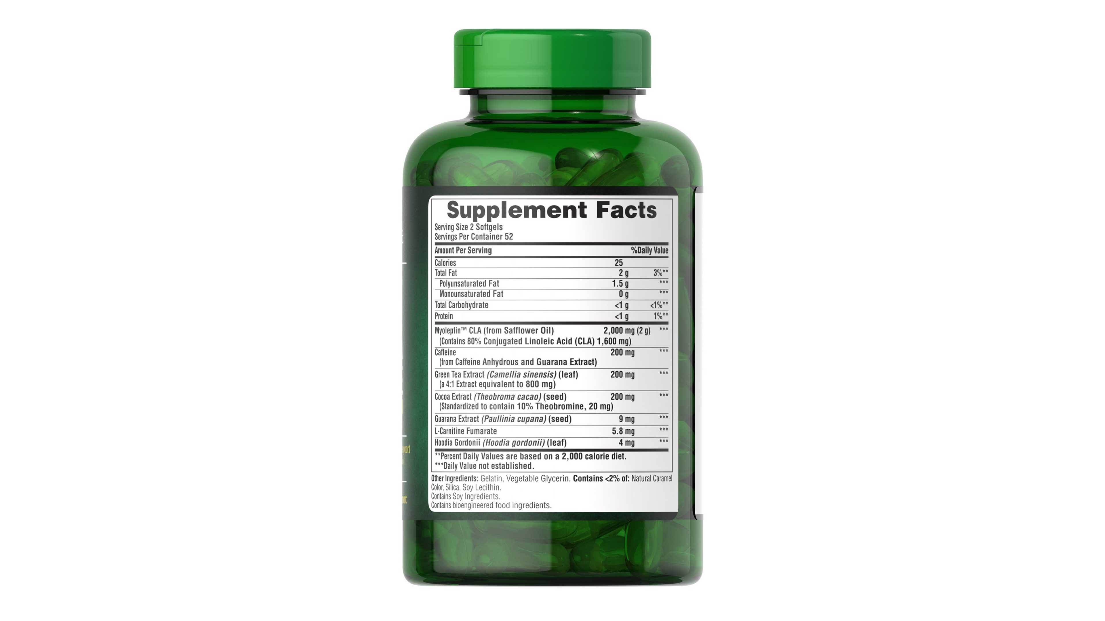 CLA Extreme 1000mg Puritants Pride Myoleptin Aceite de Coco 90 Sofgels