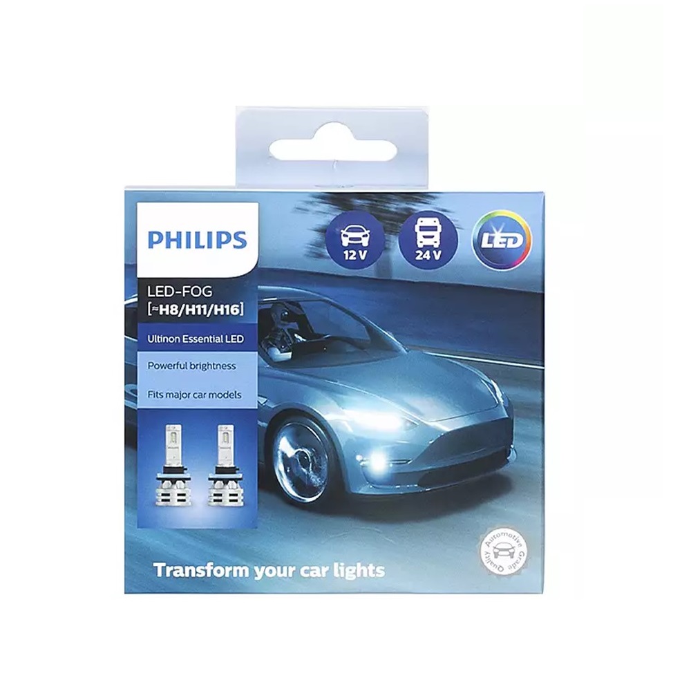       Kit Focos Led H8 H11 H16 Philips 6500 K 1500 Hrs 2 Pza