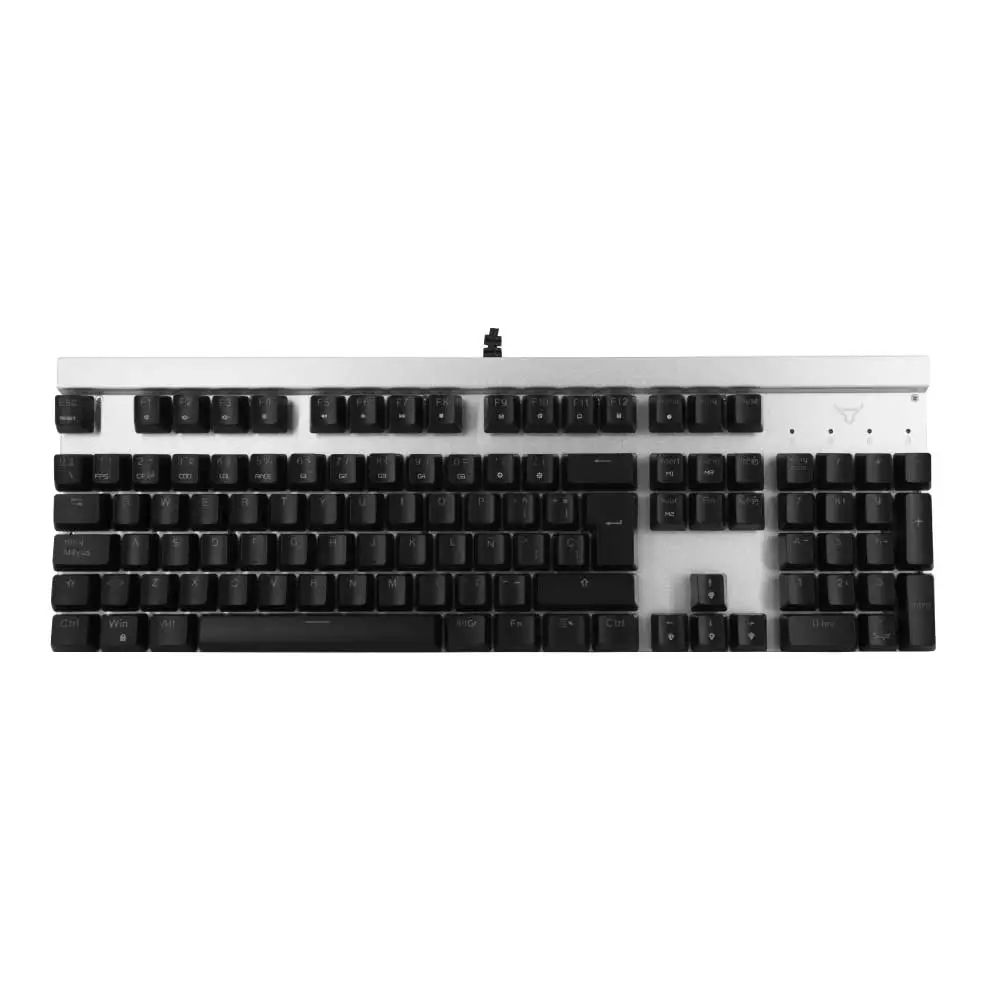 Teclado Gamer Batauro Beliarde Mecánico Switch Blue Blanco