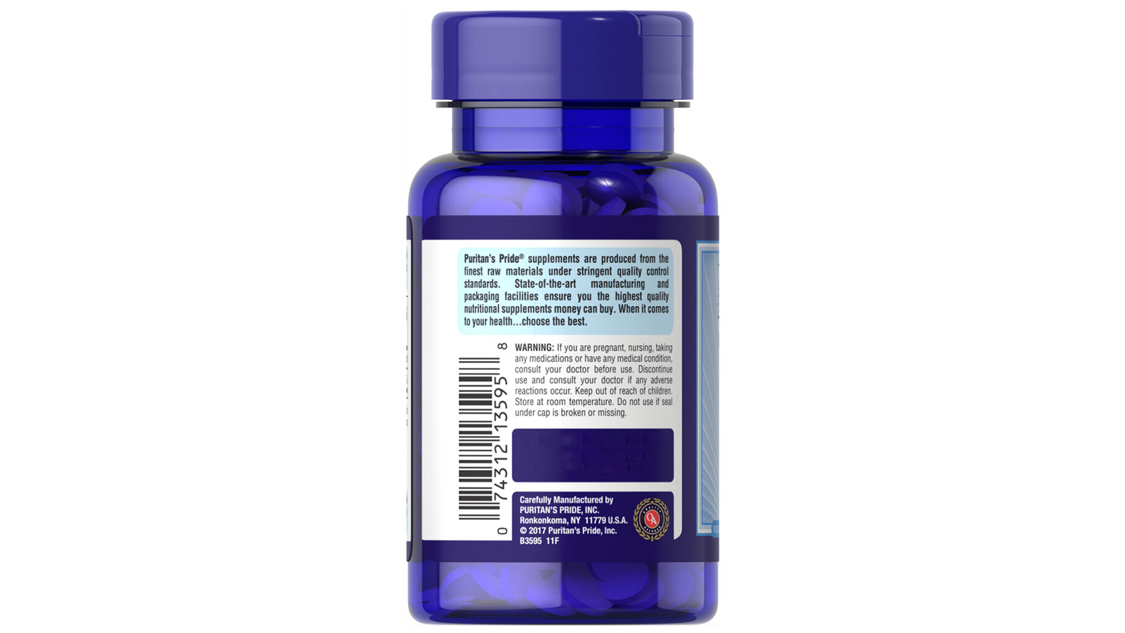 Vitamina B-12 Sublingual 500 Mg Puritans Pride Cianocobalamina 100 Micropastillas