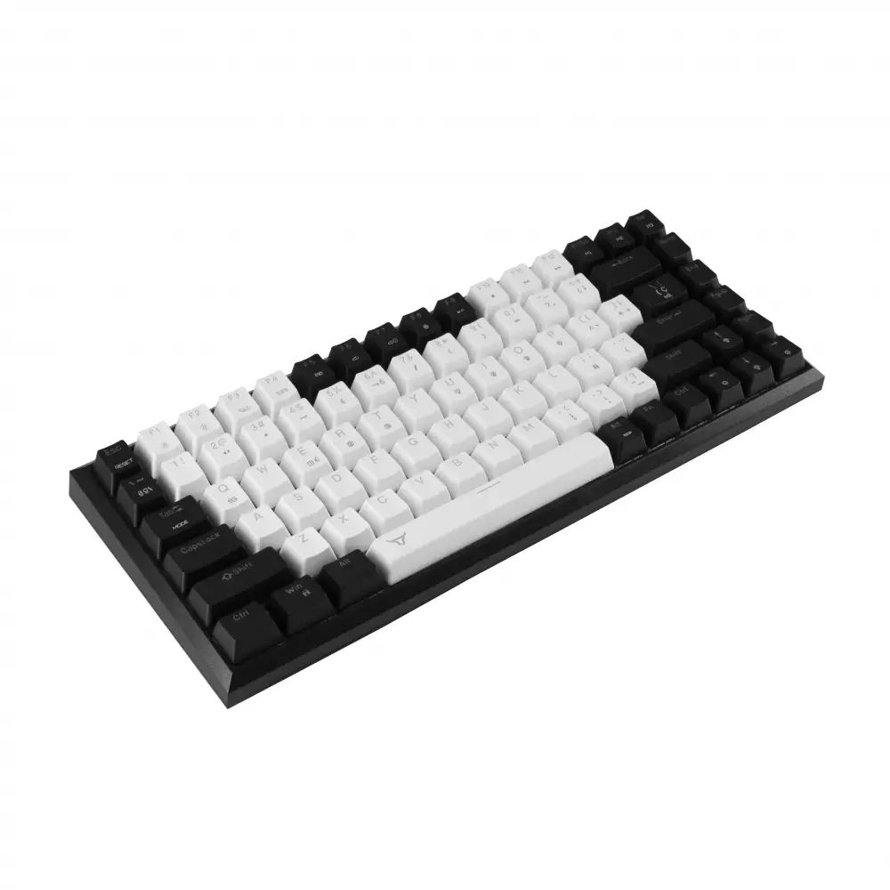 Teclado Gamer Batauro Boskar Mecánico 75% Switch Blue Bluetooth Negro