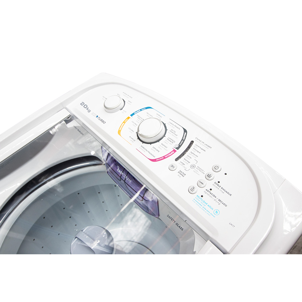 Lavadora Automática Westinghouse  17Kg de Carga Superior Blanca