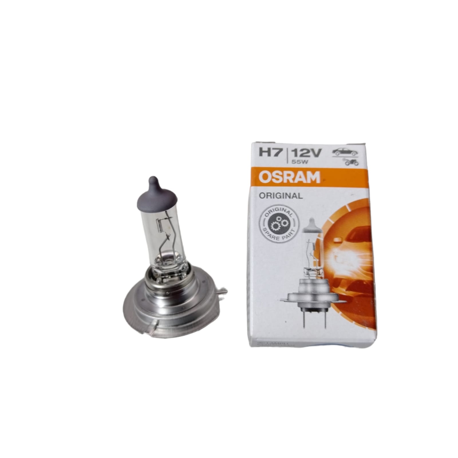 2 Focos Automotrices H7 55w Halogeno Osram