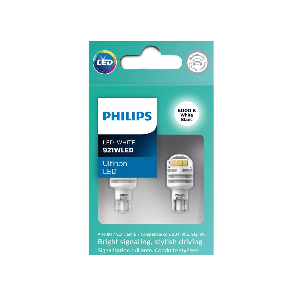      Kit Focos Led 921 Philips Ultinon Led 904 906 912 916 6000k