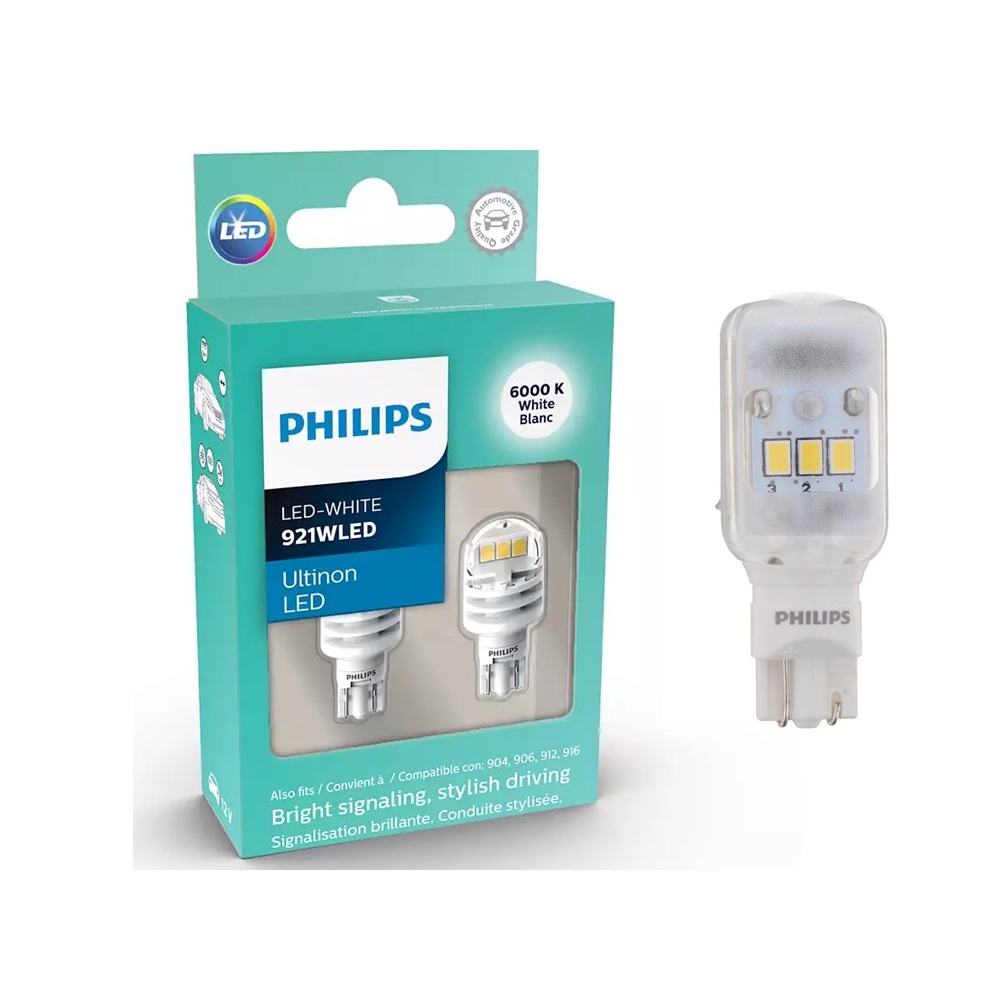      Kit Focos Led 921 Philips Ultinon Led 904 906 912 916 6000k