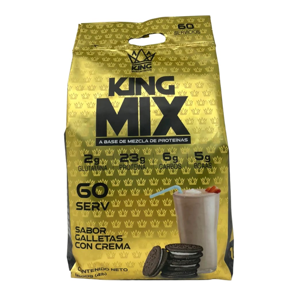 Proteína King Mix  mezcla de proteinas 60 serv sabor galleta con crema