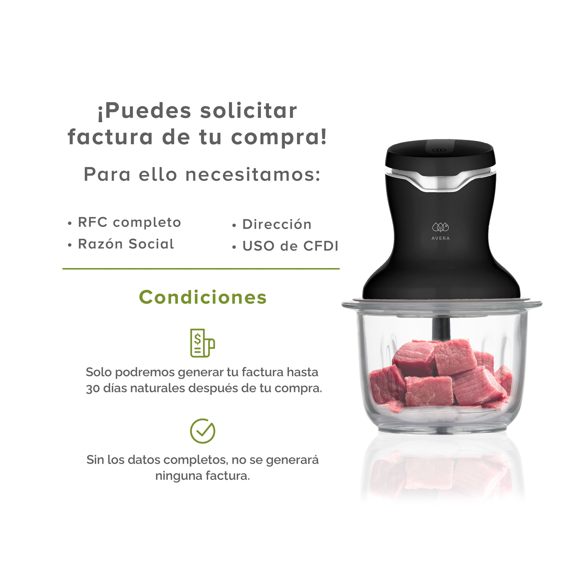 Procesador De Alimentos Avera Pa02 Color Negro 4 Cuchillas 300 W