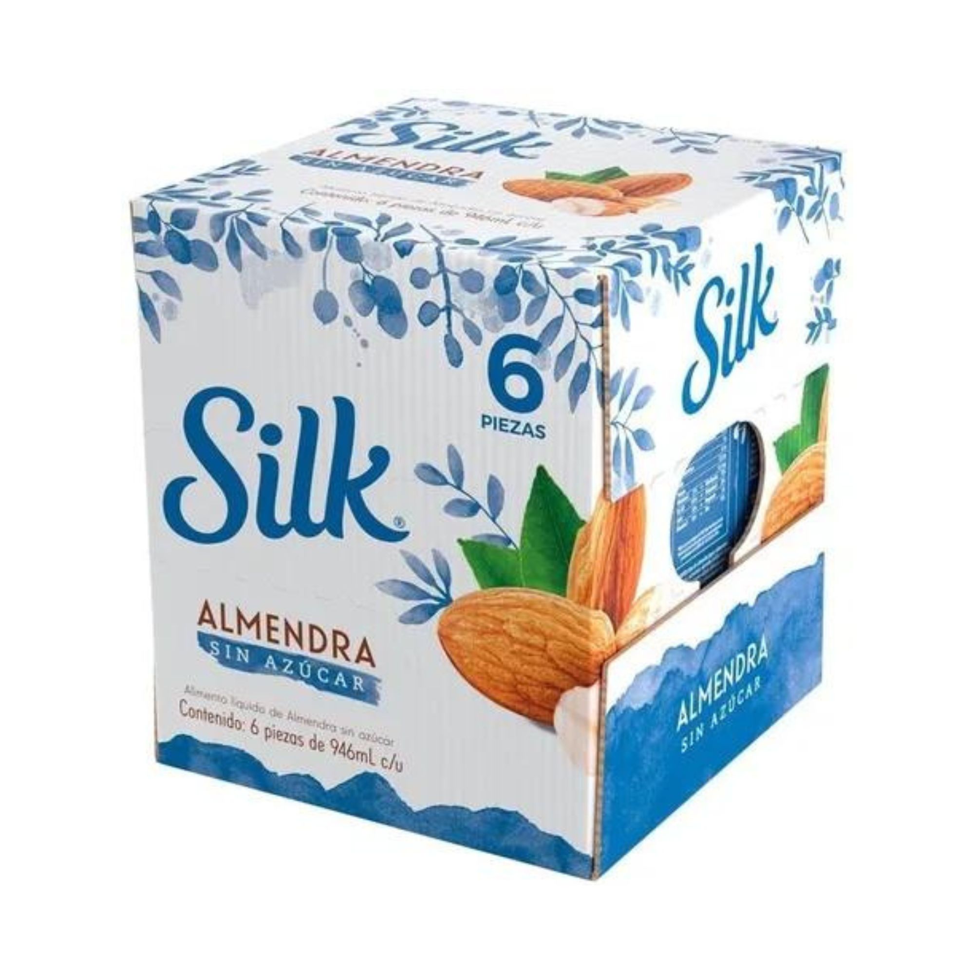 Silk Bebida De Almendra Sin Azúcar 6 De 946ml Leche
