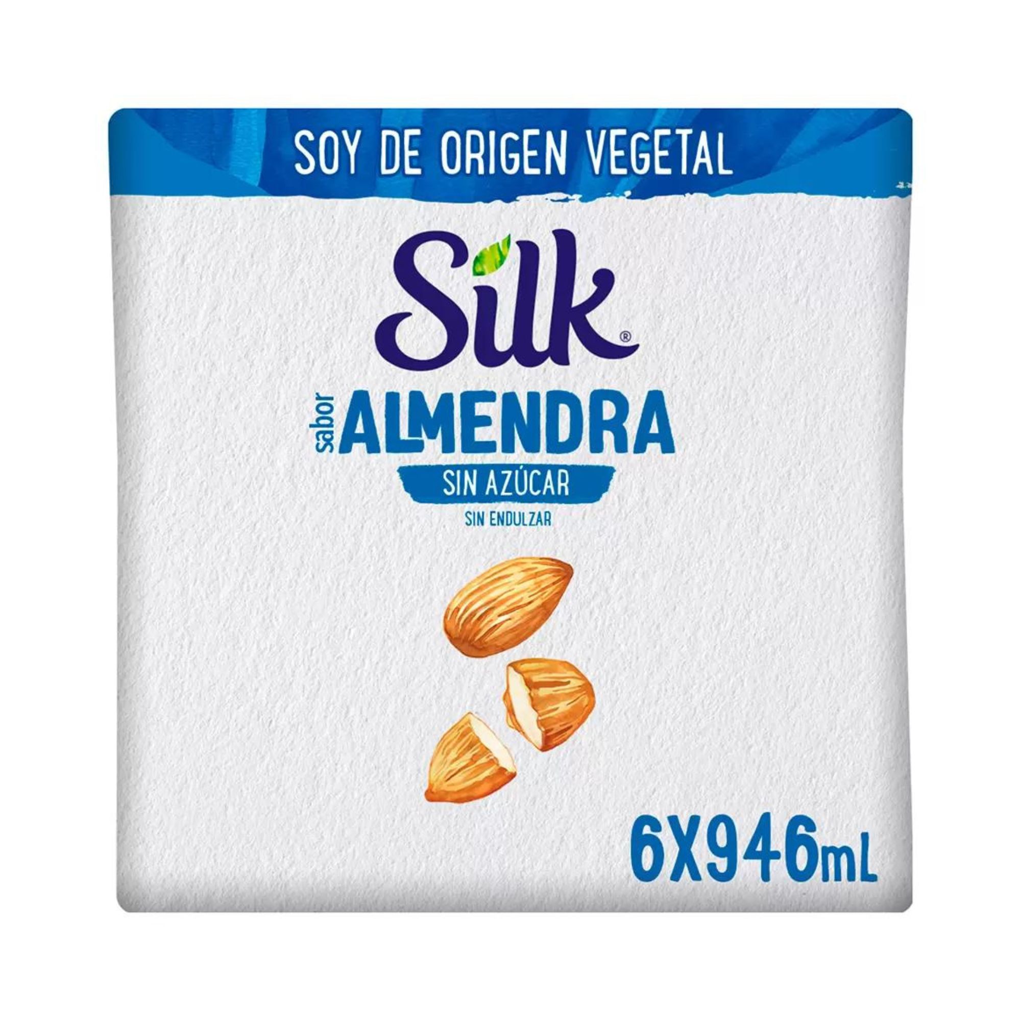 Silk Bebida De Almendra Sin Azúcar 6 De 946ml Leche