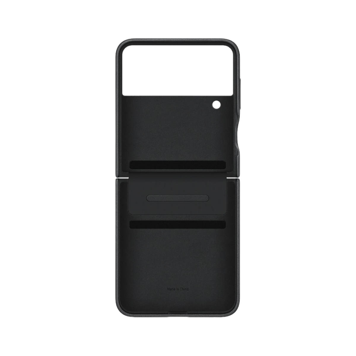Funda de Piel Samsung Original Flap Leather Cover para Z Flip 4 Color Negro