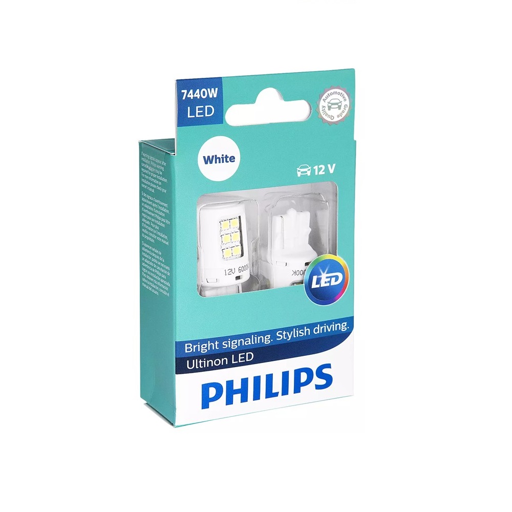      Kit Focos Led 7440 Philips 6000k 8 Años 2 Focos Original