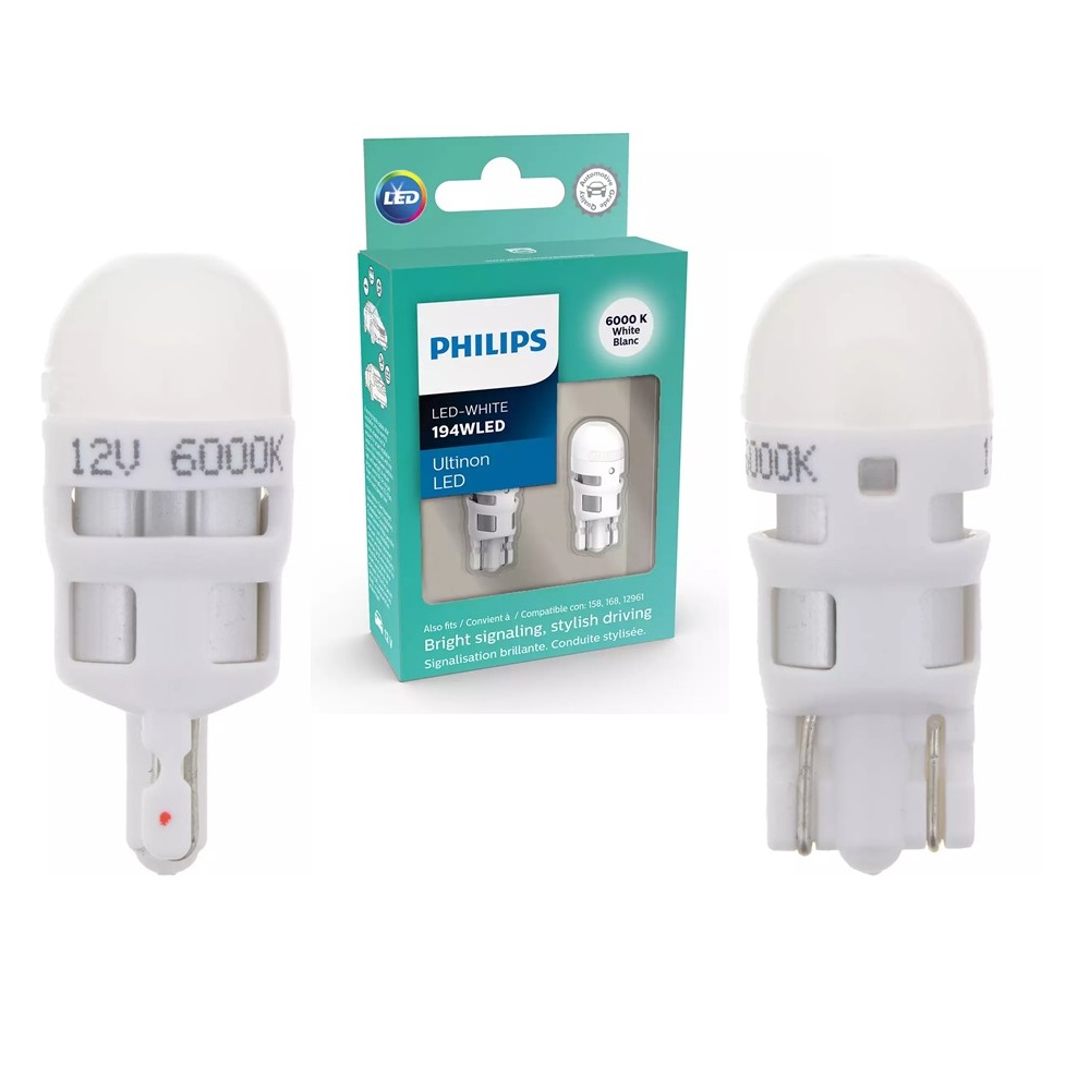      Kit Focos Led 158 168 194 Philips Ultinon Led 6000k Blanco