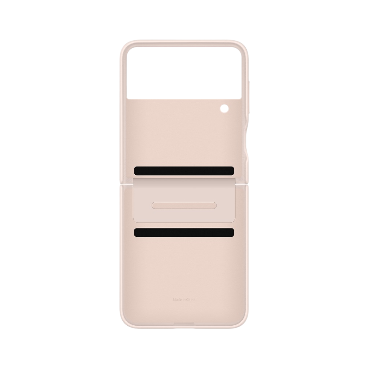 Funda de Piel Samsung Original Flap Leather Cover para Z Flip 4 Color Durazno