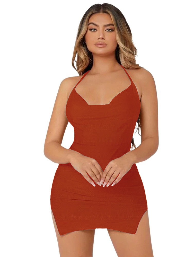 Vestido Selene ajustado sexy aberturas ligero corto casual