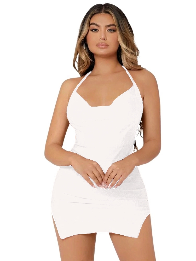 Vestido Selene ajustado sexy aberturas ligero corto casual