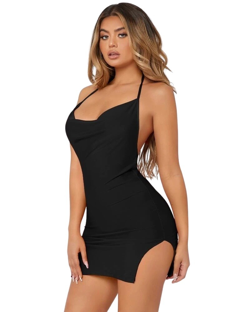 Vestido Selene ajustado sexy aberturas ligero corto casual