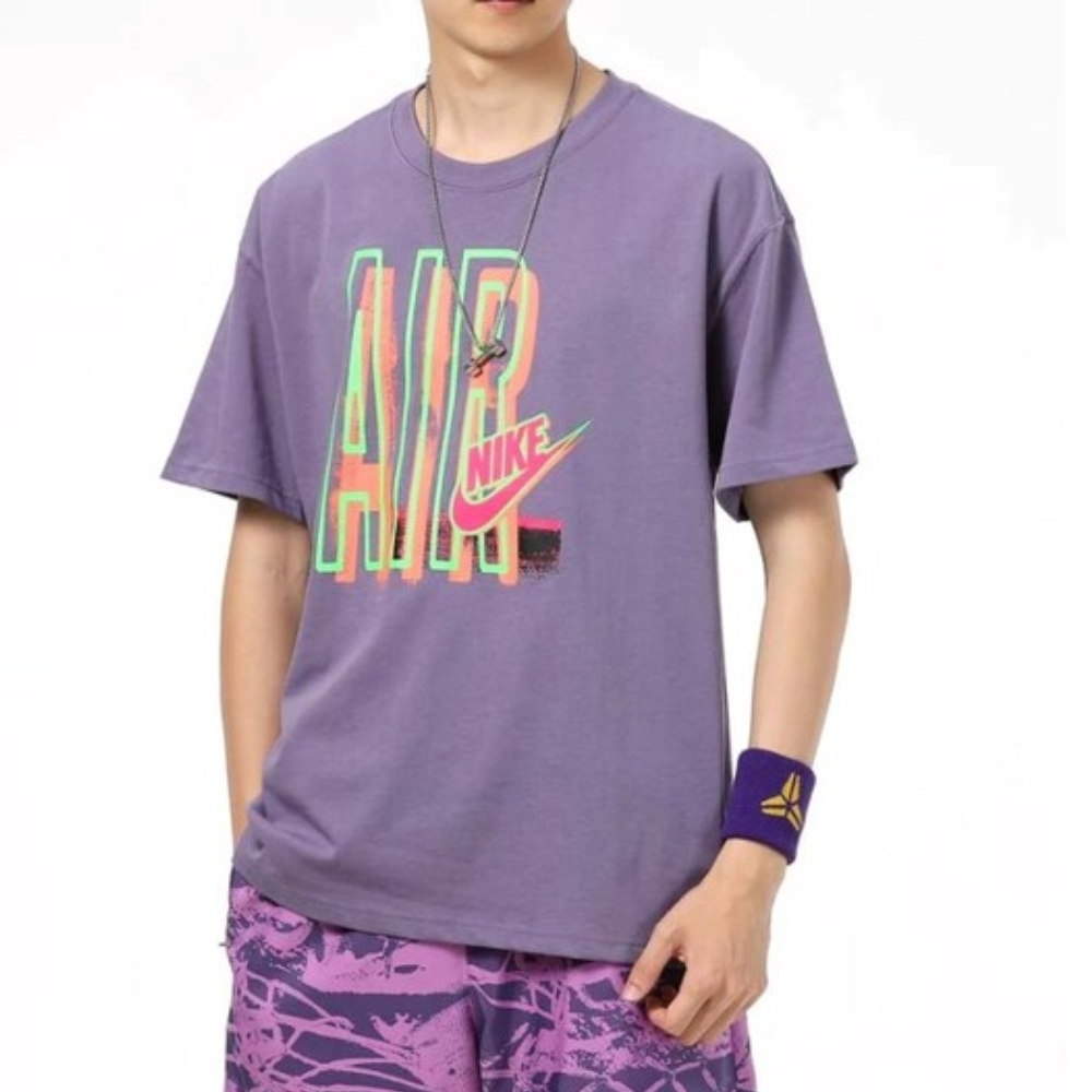 Playera casual Nike lavanda Hombre DR0999-588 