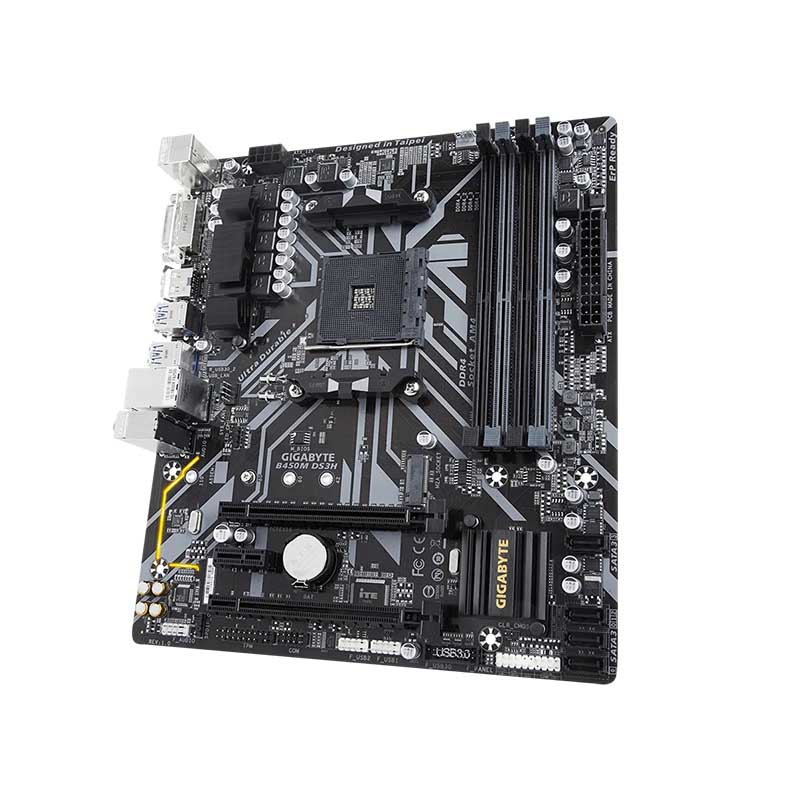 Tarjeta Madre Gigabyte B450M DS3H con Precesador AMD 4650G OEM