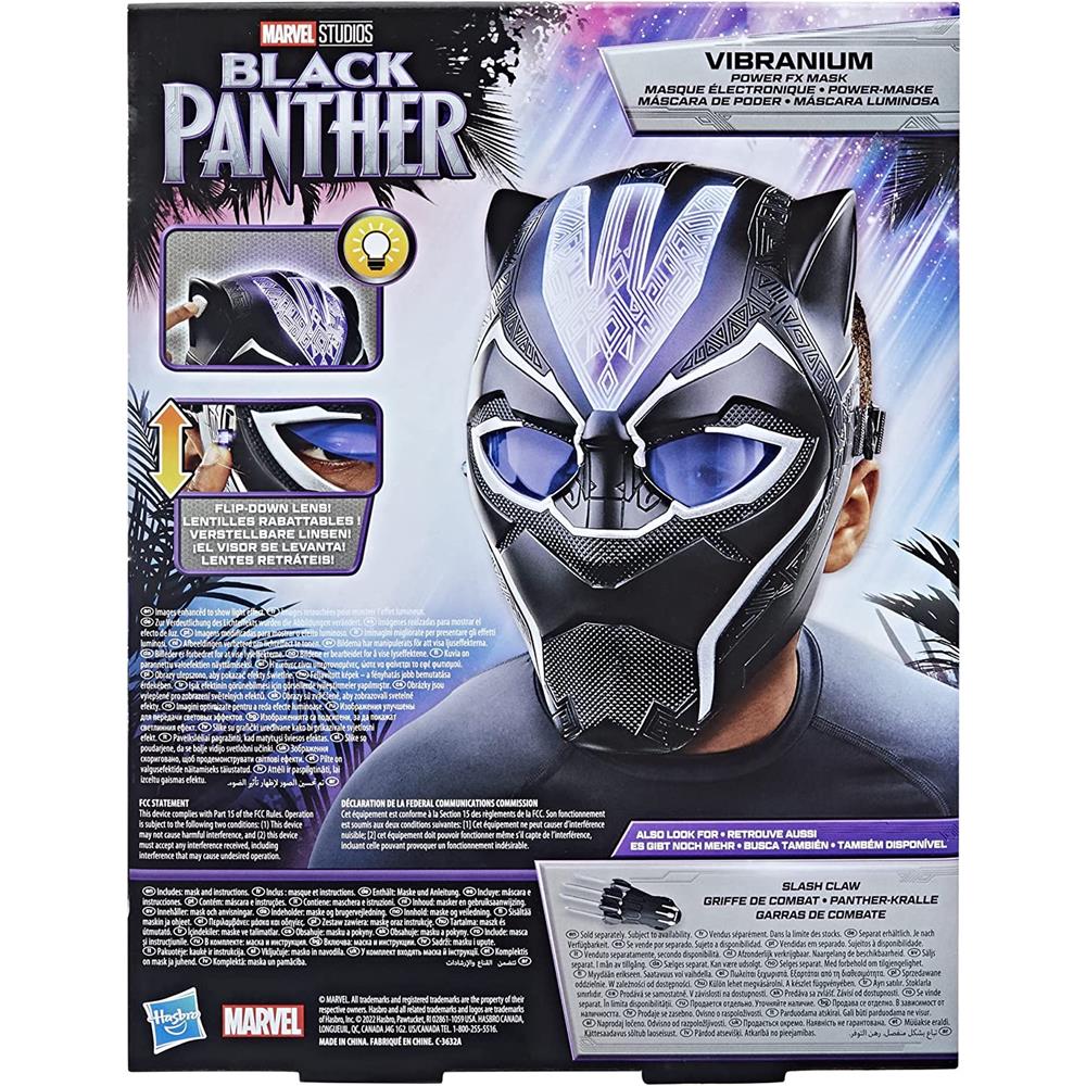 Marvel Black Panther Legacy Máscara De Poder Vibranium 