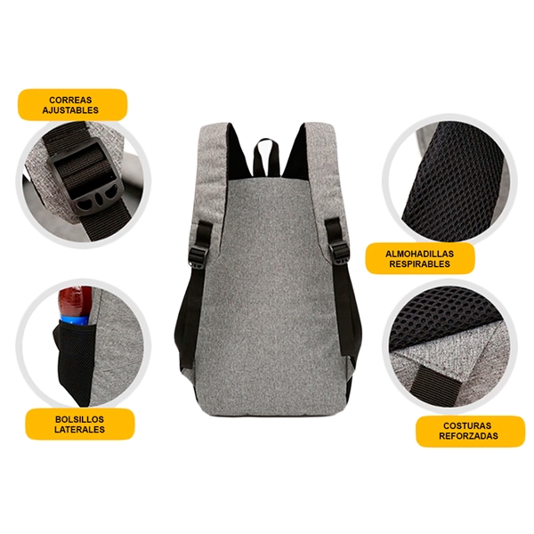 Mochila Antirrobo Incluye Bolsa De Hombro Y Cable Usb