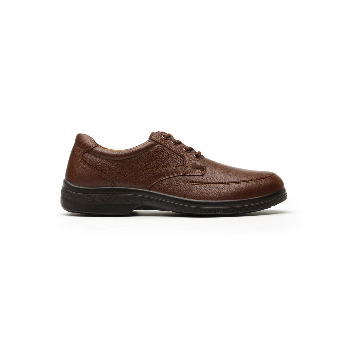 Zapato Hombre Derby Plain Toe Flexi Marcel 91607 De Piel Café Diseño Liso