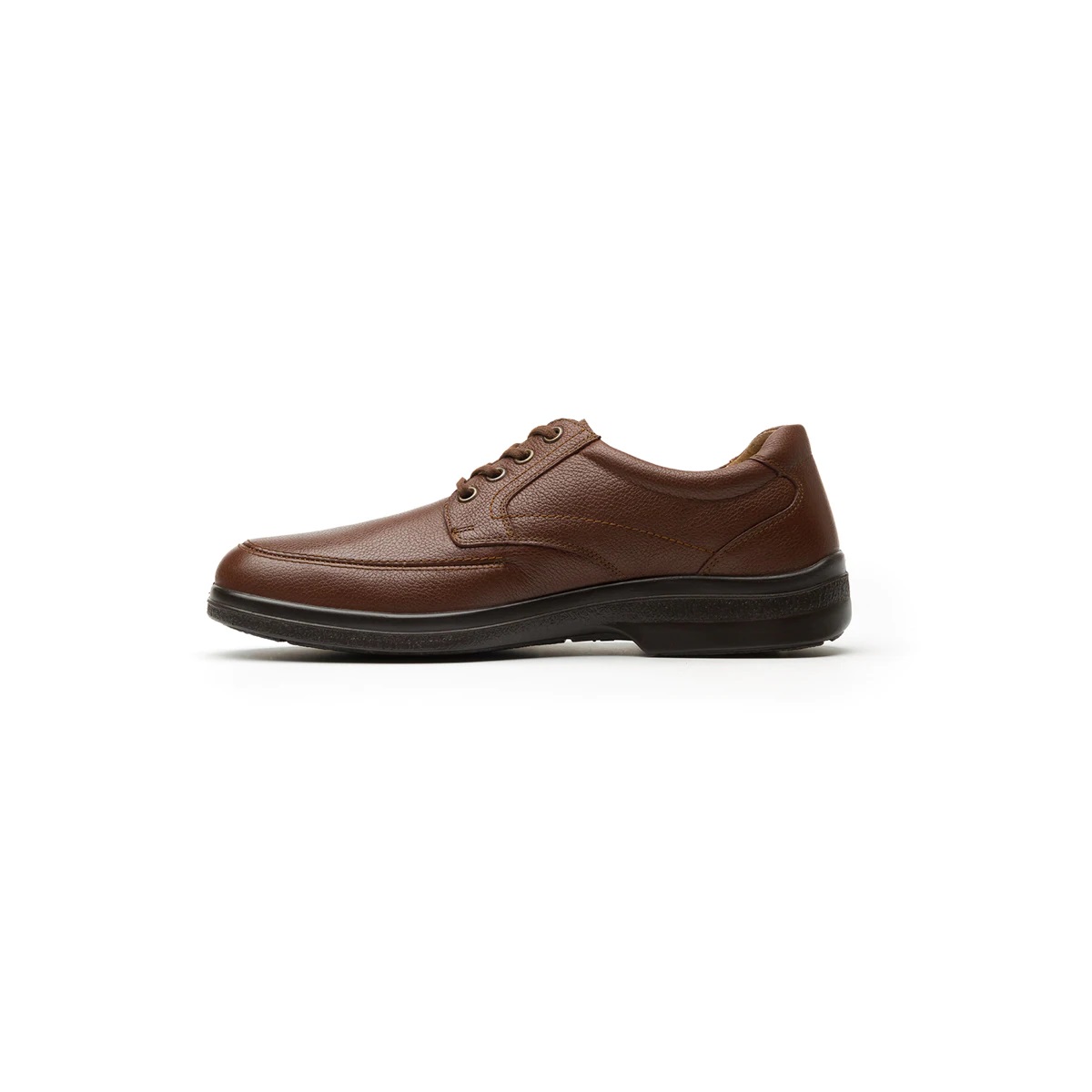 Zapato Hombre Derby Plain Toe Flexi Marcel 91607 De Piel Café Diseño Liso