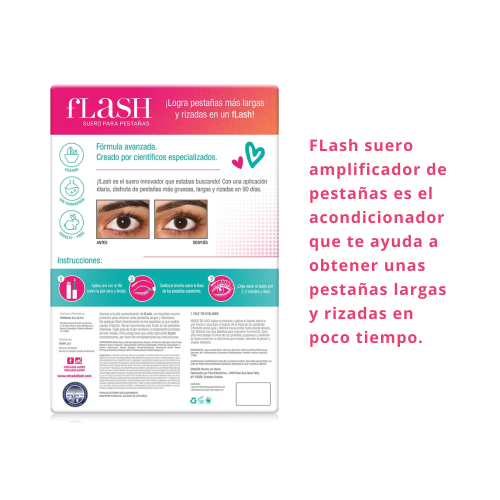 Flash Suero Amplificador de Pestañas 2 ml