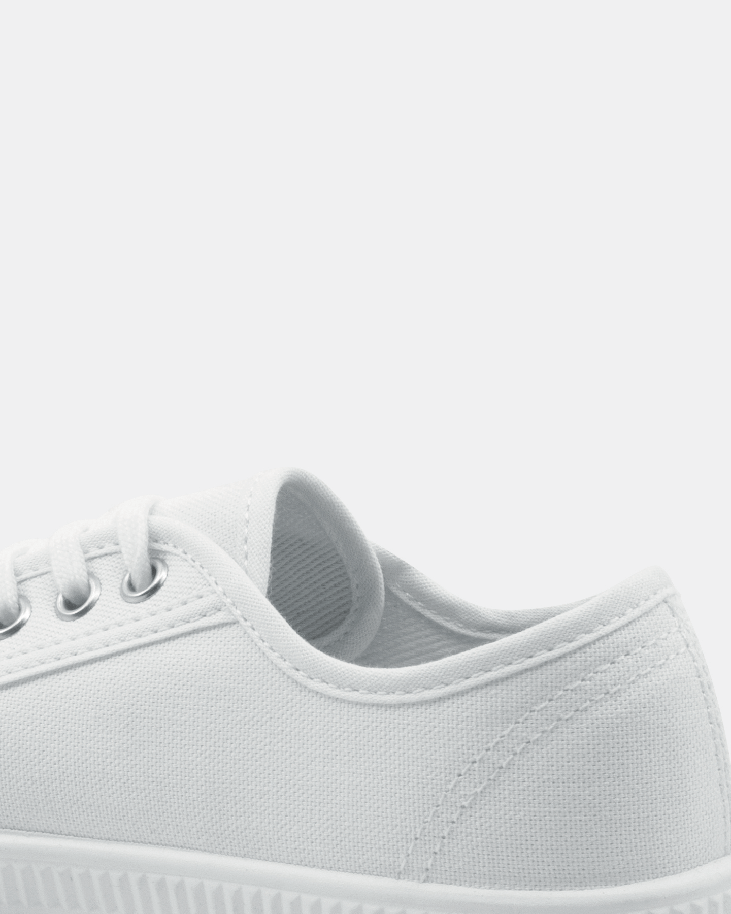 Tenis de Tela Blanco Con Agujeta Para Mujer Ankaa 1201