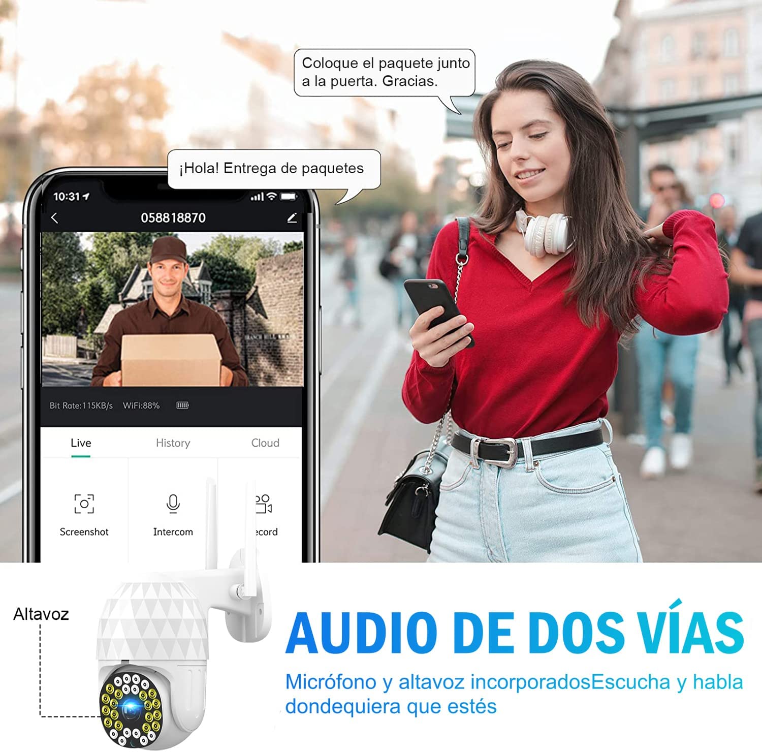 camara seguridad exterior