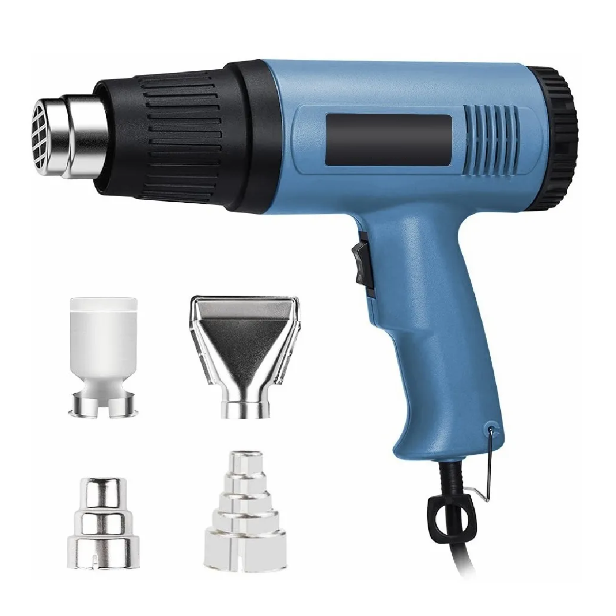 Pistola De Calor De Temperatura Regulable 4 Boquillas 2000w