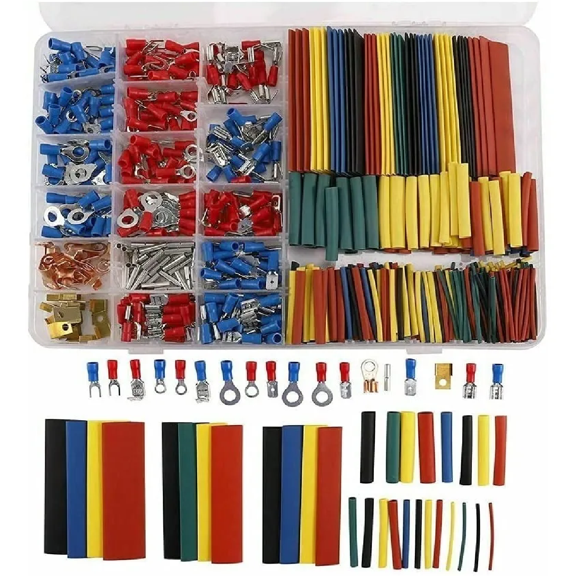 Set 678 Terminales Aisladas Conectores Para Cable Eléctrico